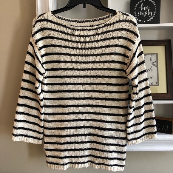 Lou & Grey striped knit sweater , size XS - Picture 2 of 5
